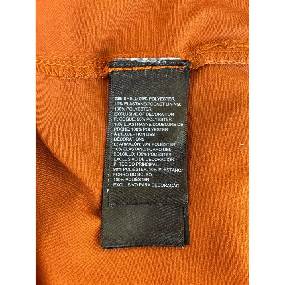 The North Face Mens 32 Burnt Orange Hiking Shorts Stretch Technical